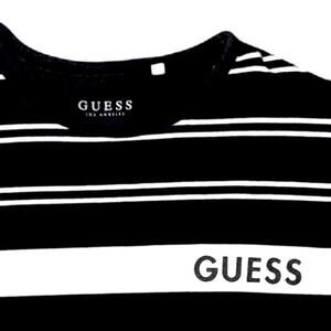 Mens Black and White Guess T-Shirt [Size L]